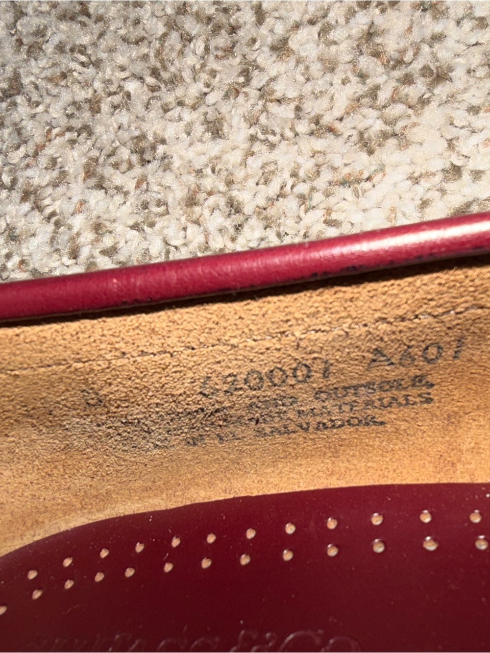 G.H. Bass & Co. Men's Wine Leather Penny Loafers 11D View 3